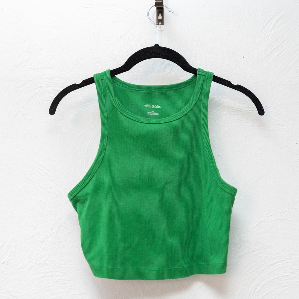 Wild Fable Green Crop Tank Top
